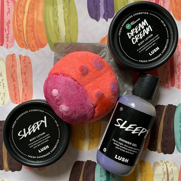 Lush Bath & Body Lush Set Of 4 Sleepy Ladybug Dream Cream Lotions